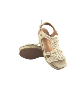 Sandália feminina bege XTI 142834