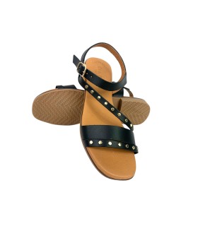 EVA FRUTOS 3079 schwarze Damensandale