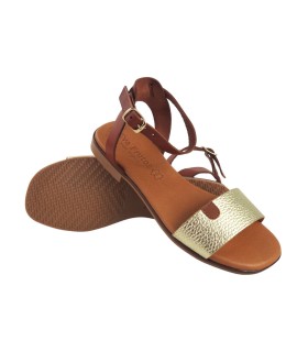 Sandália feminina EVA FRUTOS 3052 dourada