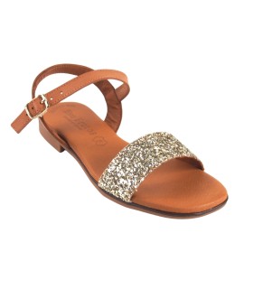 Sandália feminina EVA FRUTOS 3090 dourada