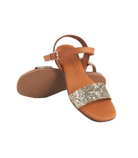 Sandália feminina EVA FRUTOS 3090 dourada