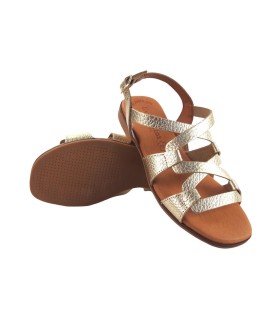 EVA FRUTOS 3080 Platin Damen Sandale