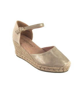 Sapato feminino AMARPIES 26484 acx dourado