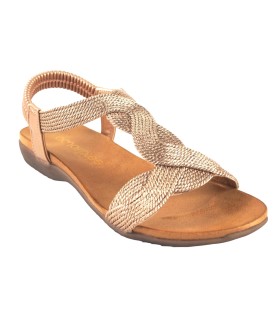 Sandalia señora AMARPIES 23572 abz bronce