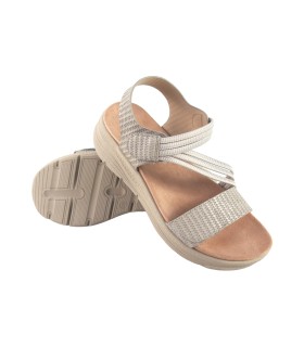 Damensandale AMARPIES 26560 abz grau