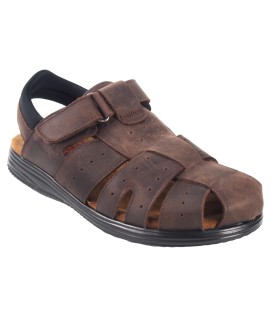 Sandália masculina DUENDY , tamanho 23, marrom