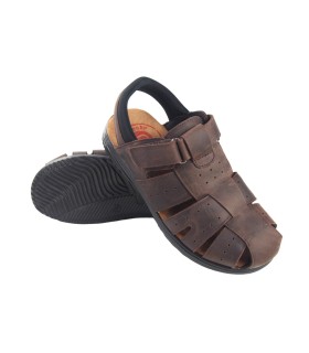Sandália masculina DUENDY , tamanho 23, marrom