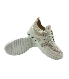 Sapato feminino AMARPIES 30014 na cor bege