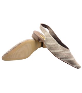Sapato feminino bege D'ANGELA 30590 ddn