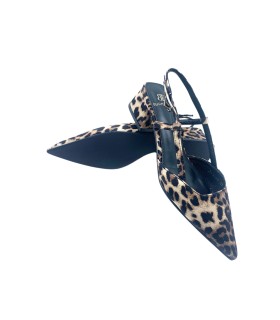 Sapato feminino BIENVE jm-5738 com estampa de leopardo
