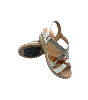 Sandália feminina bege RELAX4YOU 691
