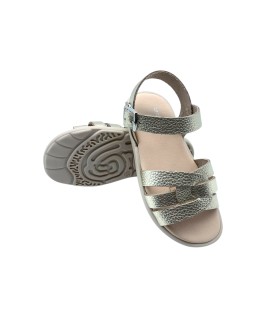Sandales pour fille ZAPY al91147, couleur or respectueux