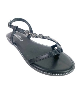 Sandale noire pour femme ISTERIA 1181
