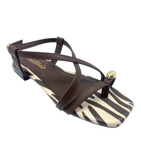 Sandale marron pour femme ISTERIA 1104