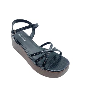 Sandale noire pour femme ISTERIA 1111