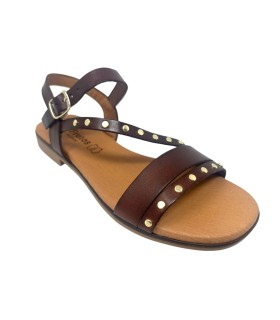 EVA FRUTOS 3079 braune Damensandale