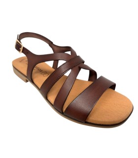 Sandália feminina EVA FRUTOS 3060 marrom