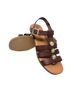 Sandalia señora EVA FRUTOS 3023 marron