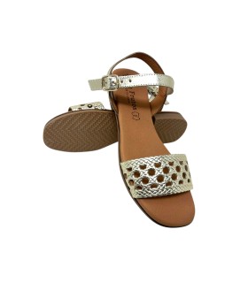 Sandalia señora EVA FRUTOS 3089 oro