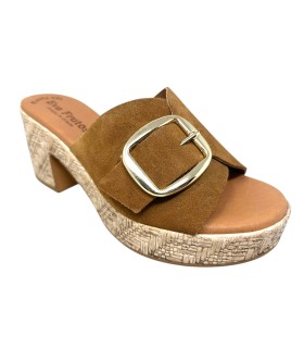 EVA FRUTOS 6711 Leder-Damensandale
