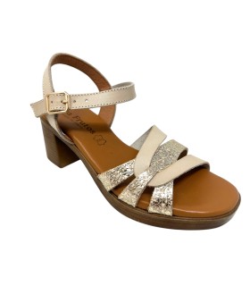 Sandália feminina EVA FRUTOS 6600 bege