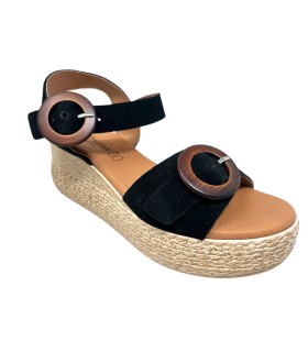 Sandalia señora EVA FRUTOS 3777 negro