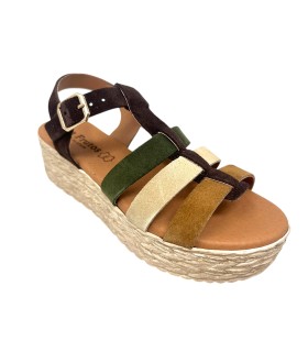Sandalia señora EVA FRUTOS 722 marron