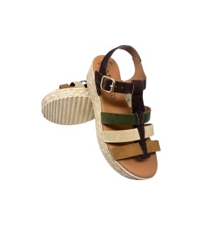 EVA FRUTOS 722 braune Damensandale