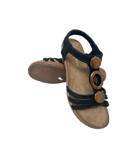 Sandália feminina AMARPIES 26676 abz preta