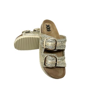 Sandales dorées pour femmes XTI 145072