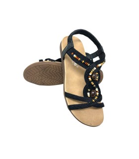 Sandália feminina preta AMARPIES 30245 ako