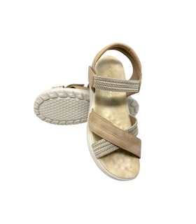 AMARPIES 30159 abz beige Damensandale