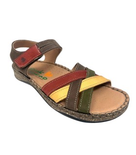 Sandália feminina PINK CACAO, pacote com 73 unidades, marrom