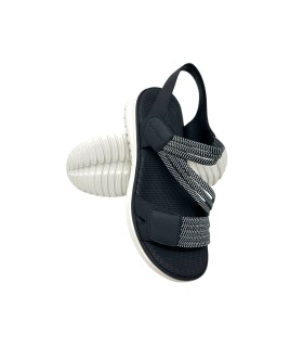 AMARPIES 30161 abz schwarze Damensandale