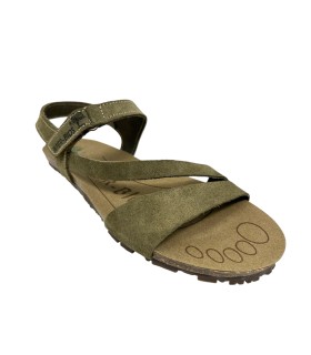 Sandale femme INTER BIOS 1001, respectueuse, kaki