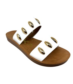 ETIKA 10157 weiße Damensandale