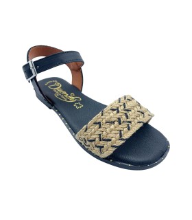 Sandale noire pour femme DUENDY 4087
