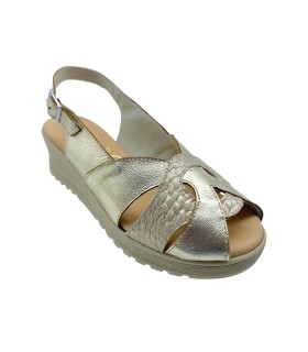 Pés delicados femininos DUENDY 4034 platina