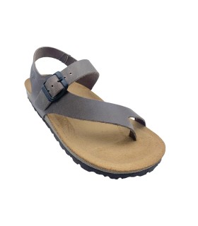 Sandália feminina INTER BIOS 7162 na cor taupe