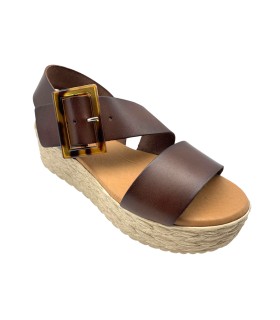 EVA FRUTOS 718 braune Damensandale