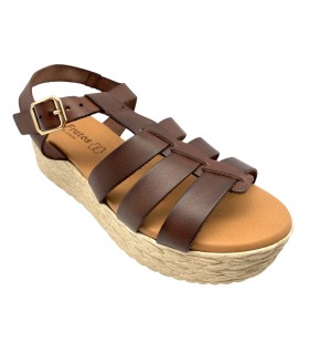 Sandales pour femmes EVA FRUTOS 722 marron