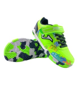 Conjunto esportivo infantil JOMA top flex 2611, ecológico e verde.