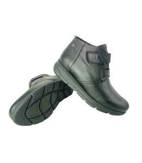 Botas de cano curto femininas pretas KAOLA 6144