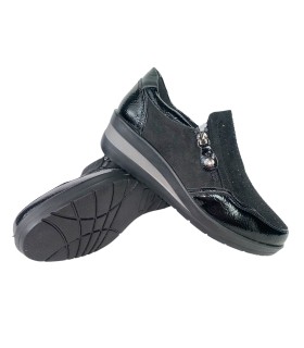 AMARPIES 29385 amd schwarzer Damenschuh