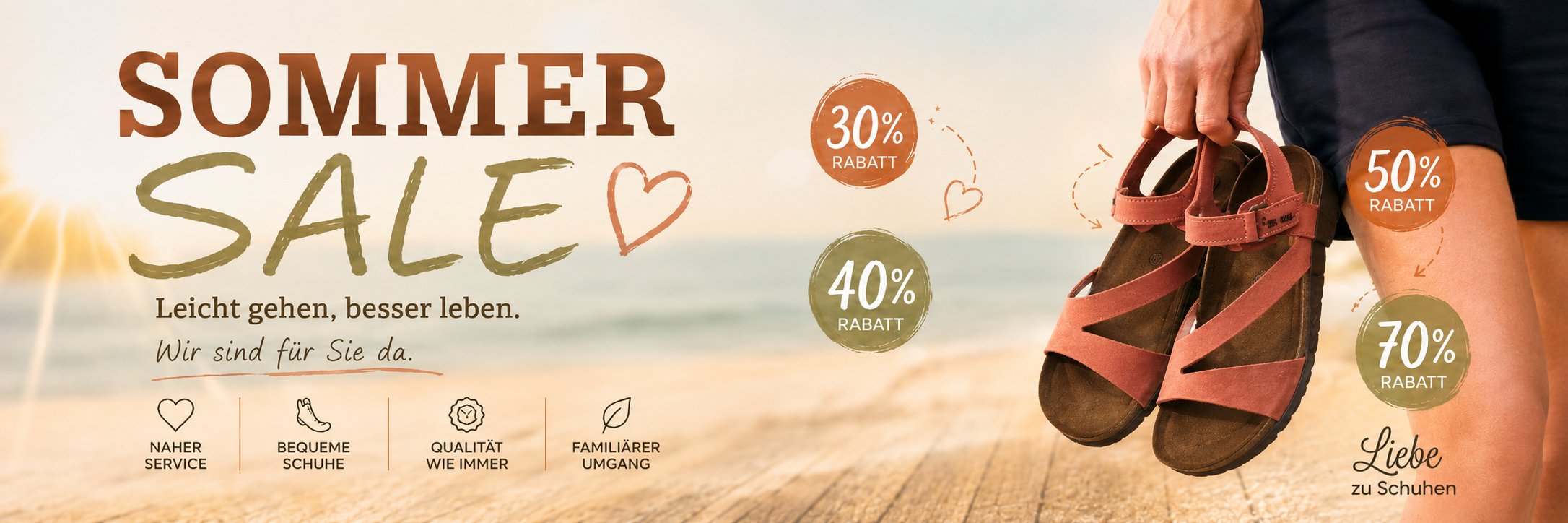 Sommerschlussverkauf bei Calzados Bienve